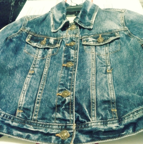 👖ABERCOMBIE&FITCH JEAN JACKET 🛳 SIZE SMALL,A FANTASTIC GIFTING!! 🎁 - Picture 5 of 5